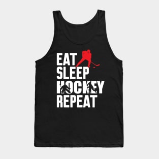 Eat Sleep Hockey Repeat Tank Top